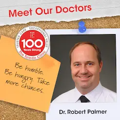 Dr. Palmer Meet Our Doctors profile