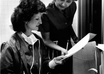 Susan Meyer, RN and Patricia St. Bovore, RN 1984-crop